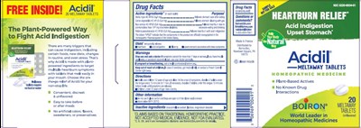 label - Acidil 20 Tablet Sample ETU.1GUD 06.2021